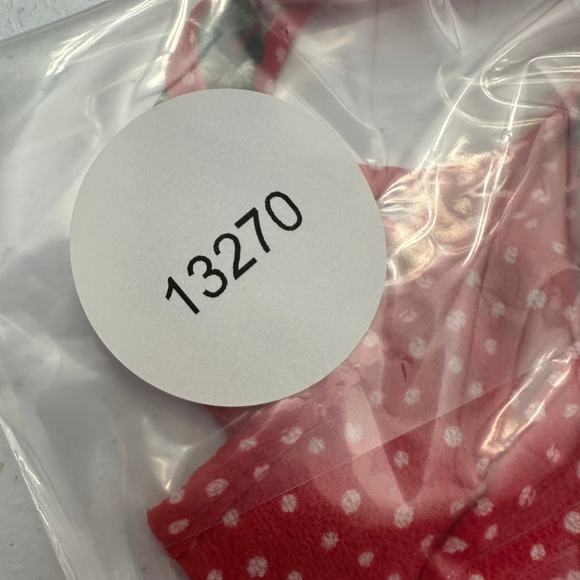 Charlotte Russe Women Y2K Baby Doll Top Size L Red Polka Dot Floral Cropped - Picture 8 of 8